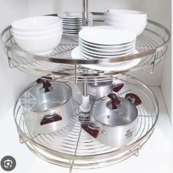 Mâm xoay 360 inox mạ crom TR360F